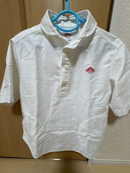 DANTON 丸襟シャツ 36 半袖 白 M