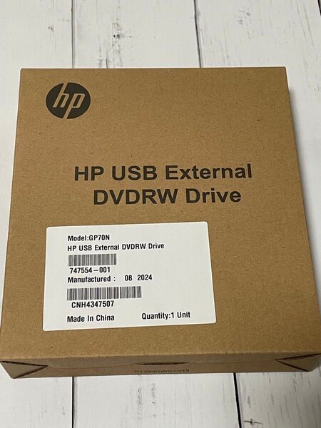 新品未使用 HP USB 外付け DVDRW ドライブ GP70N