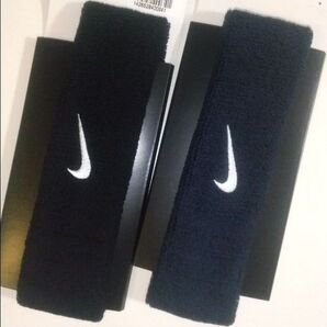 NIKE ヘアバンド ヘッドバンド 黒ネイビーセット