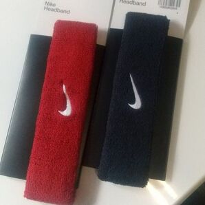 NIKE ヘアバンド ヘッドバンド 黒赤セット