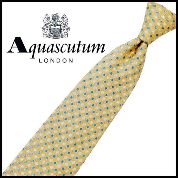 Aquascutum アクアスキュータム 中古 ネクタイ ドット柄