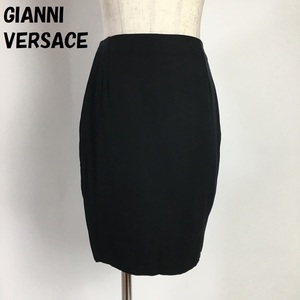 [ popular ]GIANNI VERSACE/ Gianni Versace Italy made tight skirt black size 38 lady's /S503