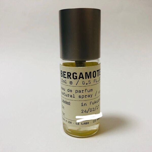 正規品 LE LABO BERGAMOTE 22 香水 15ml ルラボ ベルガモット