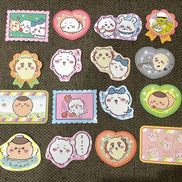 ちいかわ☆ダイカットステッカー5☆ハチワレ☆うさぎ☆シーサー☆くりまんじゅう☆モモンガ☆鎧さん☆古本屋☆カニちゃん☆ラッコさん