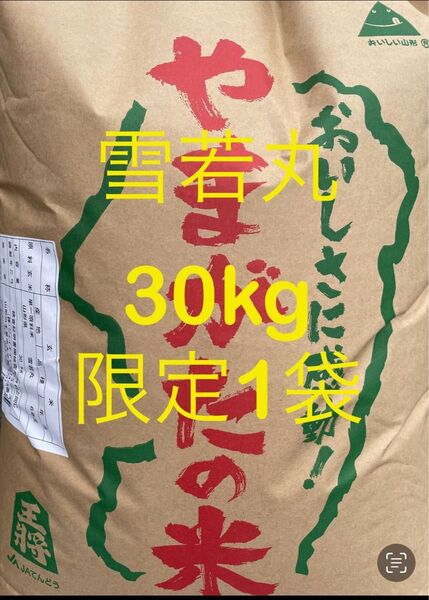 30kg 山形県産 雪若丸 令和6年産