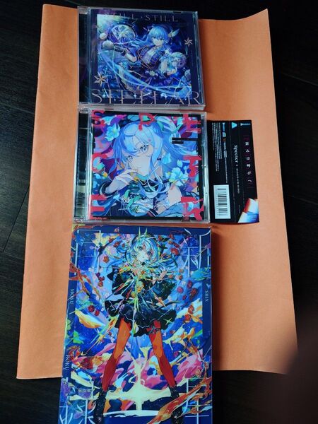 星街すいせいCDアルバム3枚セットSTILLSTILL.specter.新星目録初回限定版Blu-ray付きビビデバ