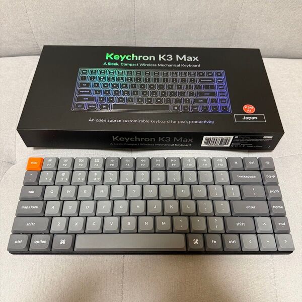 Keychron K3 Max ワイヤレスキーボード US配列 赤軸