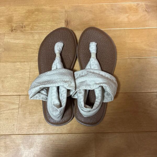 サヌーク ヨガマットスリングサンダル sanuk ベージュ ブラウン 1019795 23cm サンダル ヨガ サーフィン ビーチ