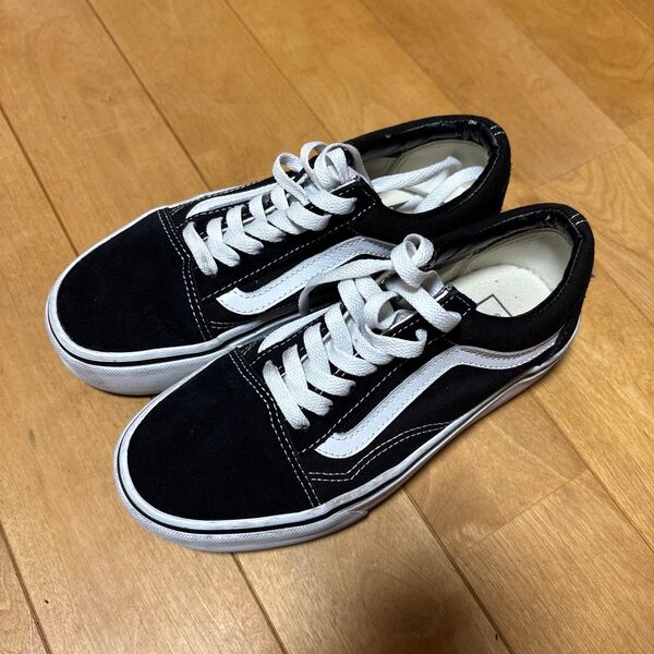 VANS オールドスクール スニーカー OLD SKOOL 黒 バンズ US5.5 US7 23.5 ブラック