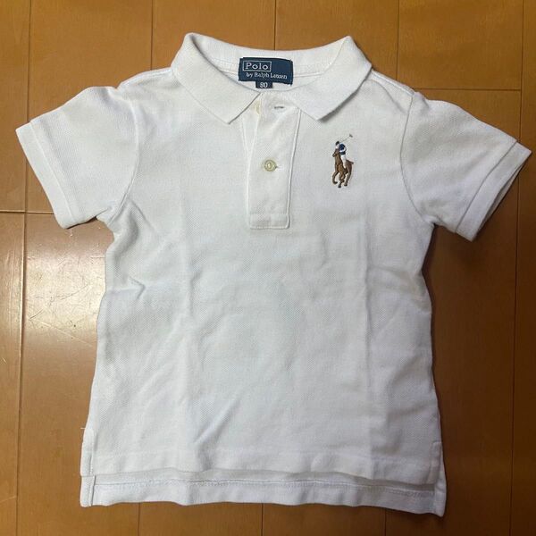 POLO Ralph Lauren ベビー ポロシャツ 80cm ホワイト 白 半袖ポロシャツ ビッグポニー ラルフローレン