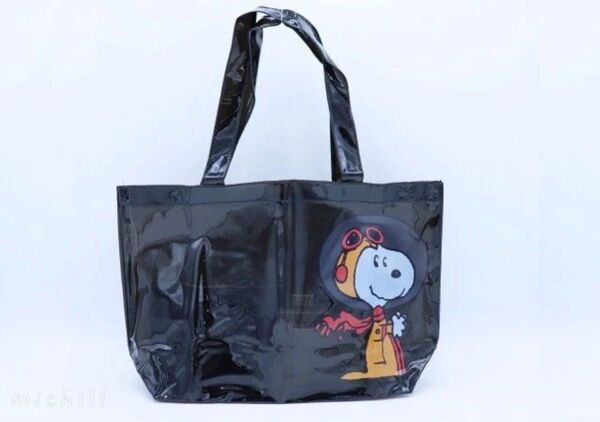 新品 Domani 12/1月号付録 スヌーピーPVCビッグトート 宇宙服