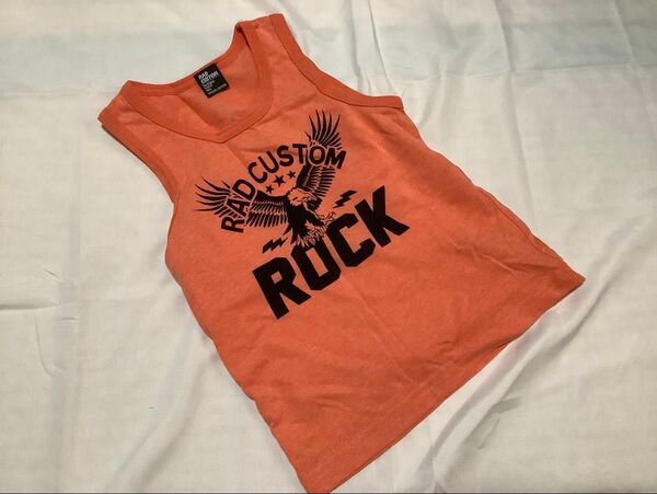 RAD CUSTOM タンクトップ 110cm オレンジ ROCK