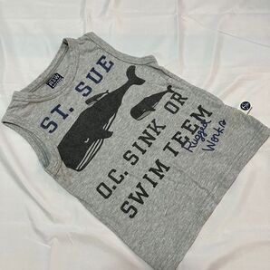 ラゲットワークス ノースリーブTシャツ グレー110cm