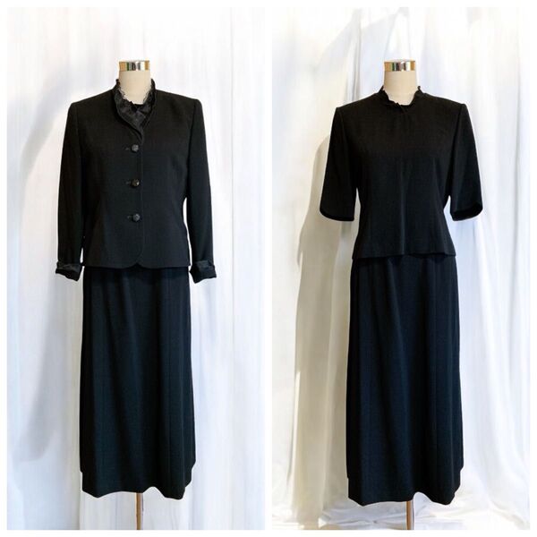 KUNIO SHIMIZU ブラックフォーマル セットアップ 3点セット 11号 礼服 喪服 冠婚葬祭 スーツ
