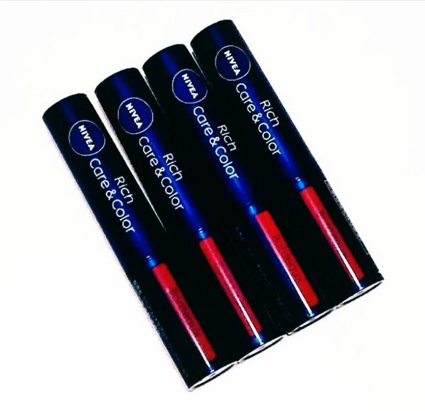 ニベア リッチケア & カラー リップクリーム ボルドー 4本セット 未使用