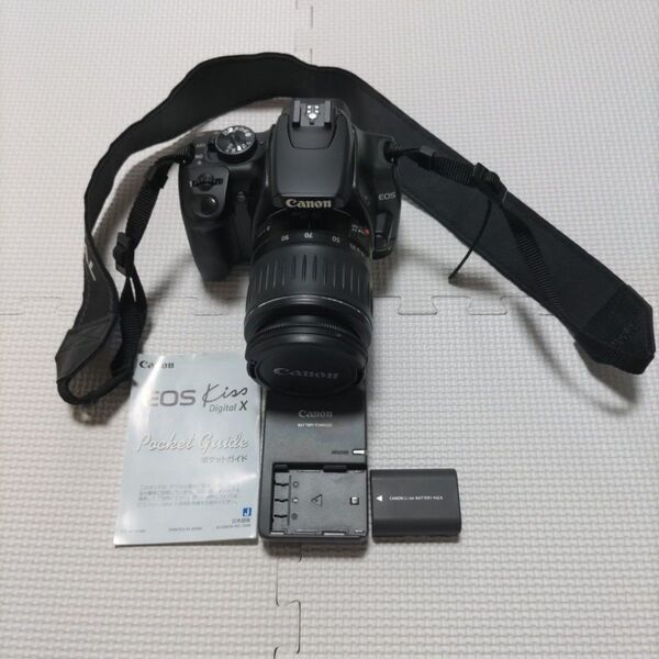 Canon デジタル一眼レフカメラ ZOOMレンズ、バッテリー、充電器、ストラップ付セット バラ売り不可