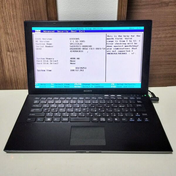 SONY VAIO VPCZ22AJD Corei7-2640M メモリ4GB Webカメラ ジャンク