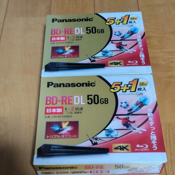 パナソニック Panasonic ブルーレイディスク BD-RE DL 50GB 12枚 ② LM-BR50W6S