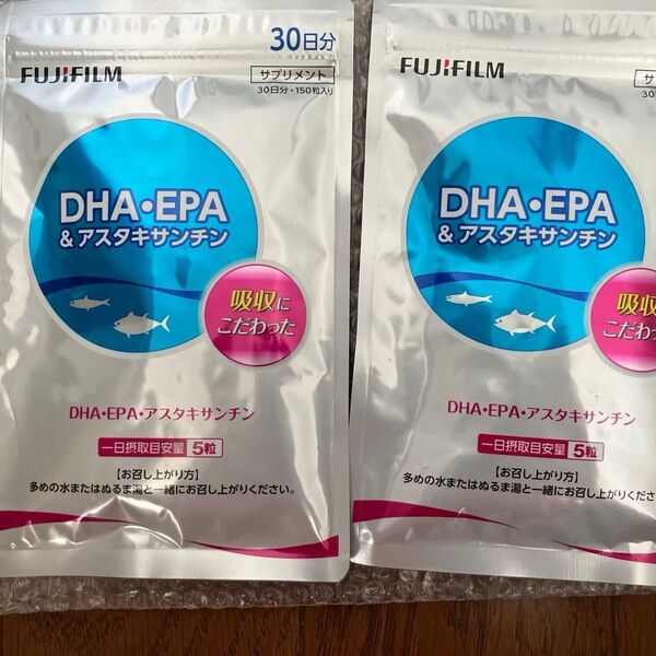 FUJIFILM DHA・EPA&アスタキサンチン 30日分 150粒 袋タイプ 2袋