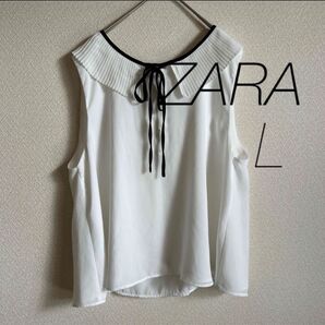ZARAtrf ノースリーブ ブラウス
