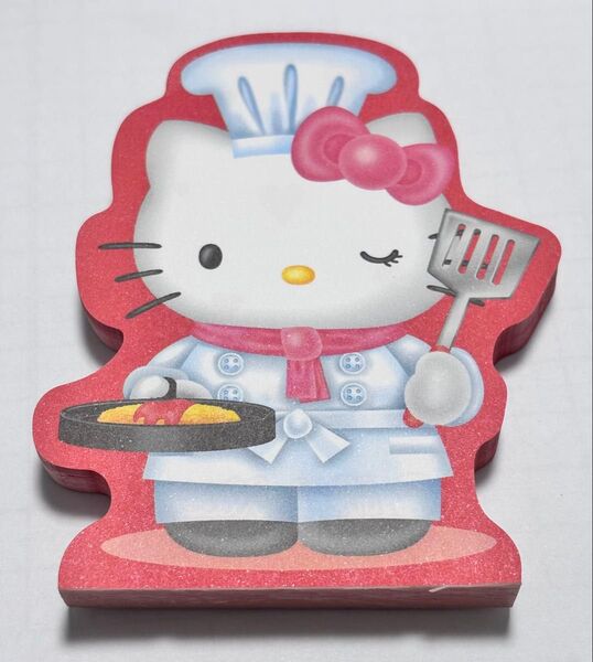 ⑦ ハローキティ シェフ ダイカットメモ 平成レトロ サンリオ レストラン限定