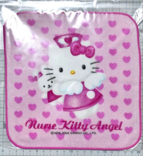 ③ ハローキティ プチタオル 2002年 平成レトロ サンリオ 看護婦 病院限定 ナースキティ ハンカチ ナース エンジェル 天使