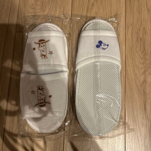 新品未開封 ディズニーホテル スリッパ2組セット