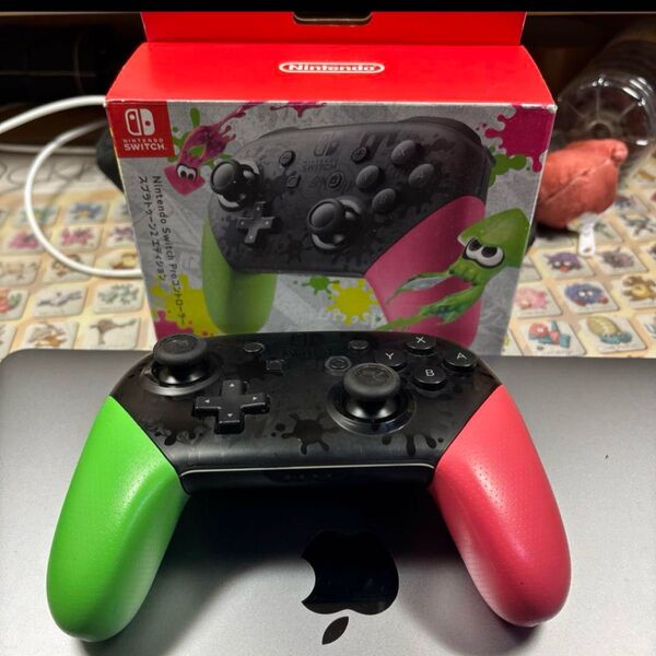 【ジャンク品】SW PROコントローラー スプラトゥーン2エディション プロコン