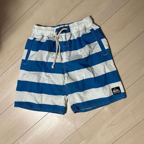 QUIKSILVER クイックシルバー ボーダー柄水着 海パン 水着 スイムウェア 男の子 150