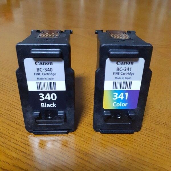 ※使用済みインク Canon 純正インク BC-340 ブラック BC-341 カラー 2個セット