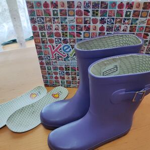 KenKenPa レインブーツ パープル 21cm
