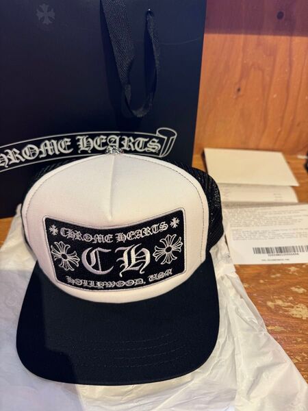 Chrome Hearts Tracker Cap CH Black White