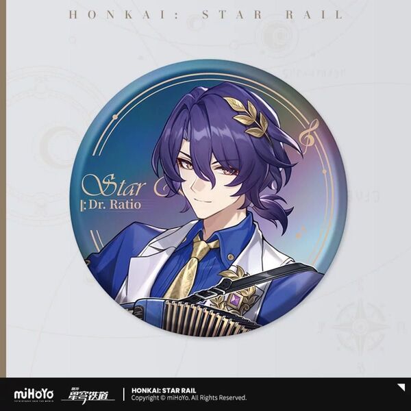崩壊スターレイル LIVEシリーズ Dr.レイシオ 缶バッジ