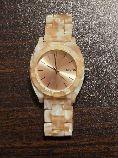 NIXON 腕時計 THE TIME TELLER ACETATE ピンクゴールド