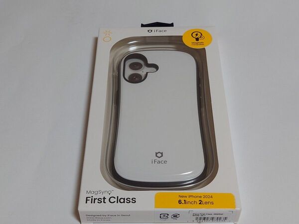 iFace MagSafe 対応 First Class Standard iPhone 16 ケース MagSynq ホワイト