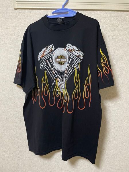 ハーレーダビットソン Tシャツ エンジンデザイン XLサイズ