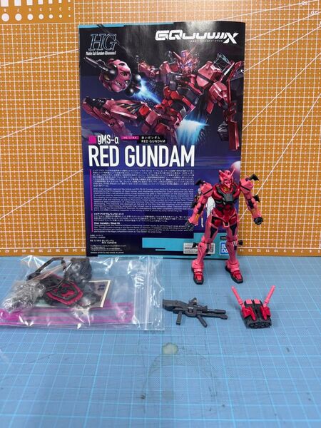 機動戦士ガンダム GQuuuuuuX 赤いガンダム ビットなしHG 赤いガンダム レッドガンダム 素組完成品