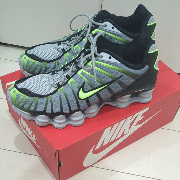 NIKE ショックス SHOX TL wolf gray lime blast black 27.5