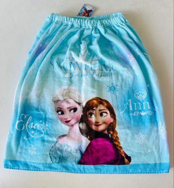 【新品】アナ雪♪アナと雪の女王 ディズニープリンセス♪60cm丈 巻きタオル プール ラップタオル