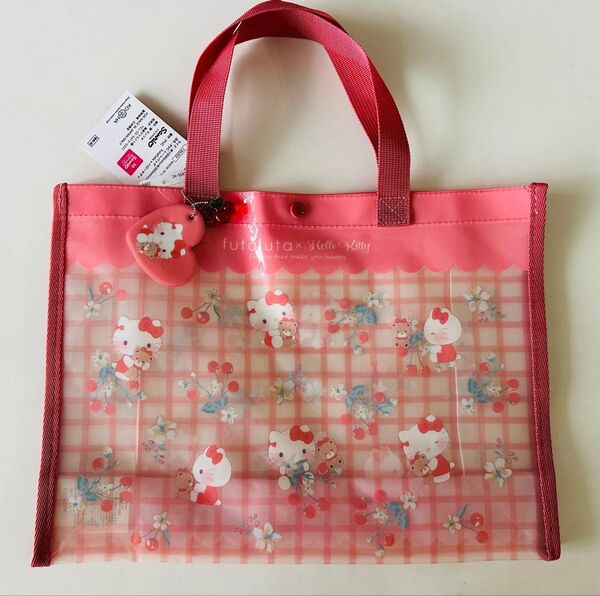 【新品】futafuta×ハローキティ♪フタフタ バースデイ さくらんぼ チェリー プールバッグ サンリオ トートバッグ