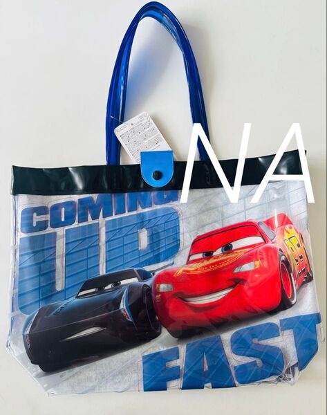 【新品】CARS カーズ プールバッグ ビーチバッグ ダイソー ブルー