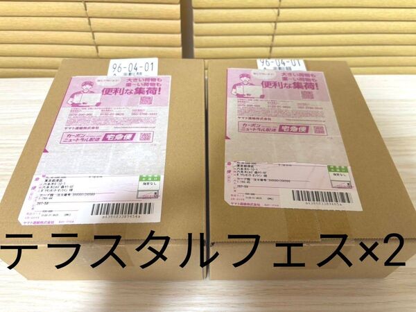 【ダンボール未開封】 テラスタルフェスex 2BOX ポケモンカードゲーム ハイクラスパック ポケモンカード ポケセン産