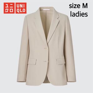 【極美品】UNIQLO 感動ジャケット レディース ベージュ Mサイズ 2B