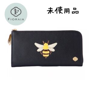 【新品・未使用品】 PETALO FIORAIA 蜂 レザー長財布 ブラック