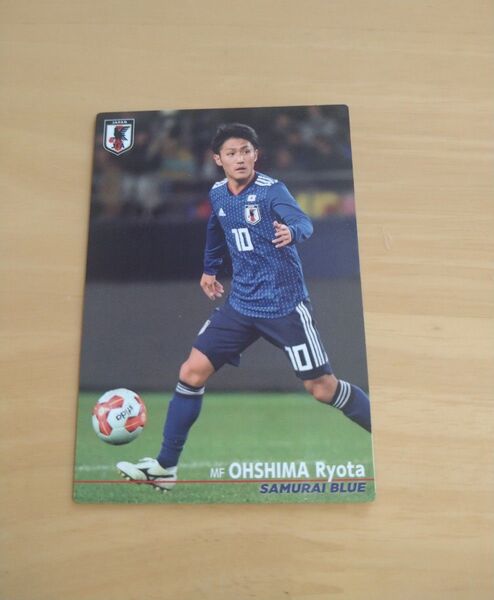 未使用 大島僚太 日本代表 サッカーサムライブルー カード カルビー2018 川崎フロンターレ