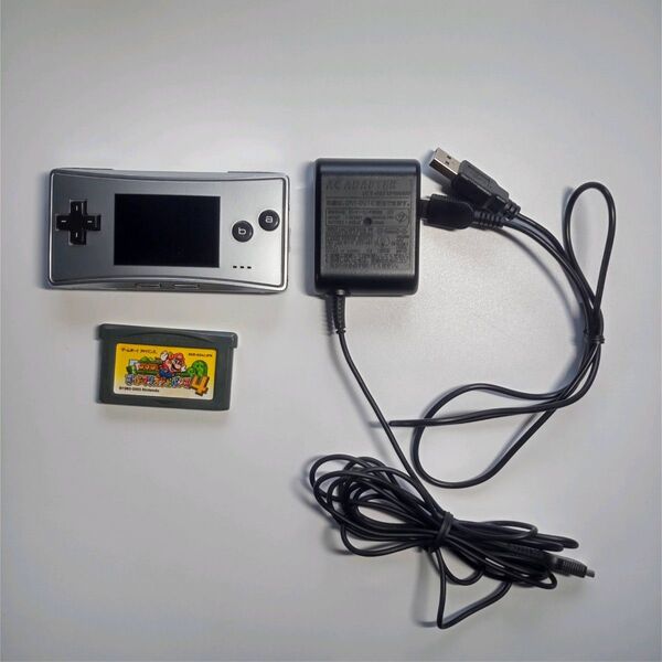 ゲームボーイミクロ 本体、ACアダプター、USB充電ケーブル、ソフト セット