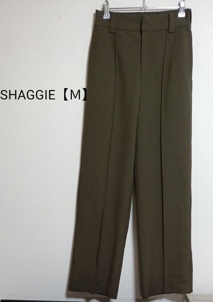 SHAGGIE シャギー スラックス パンツ ストレート カーキ系 M
