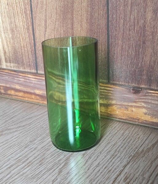 ワインボトルリメイク グラス コップ 花瓶 ハンドメイド