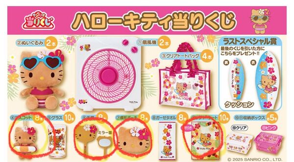 ハローキティ当りくじ 4点セット