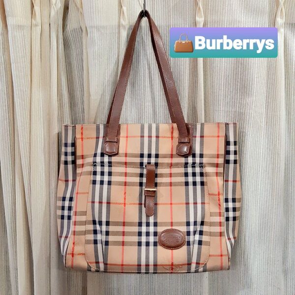 Burberrys バーバリー ノバチェック トートバッグ A4以上 通勤 通学 ママ ショルダーバッグ